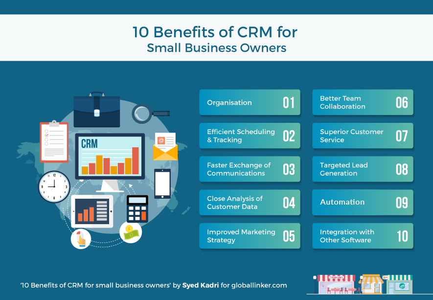 10 benefits of CRM for small business owners