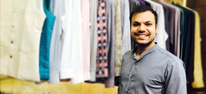 Entrepreneurial itch transforms finance professional into menswear designer