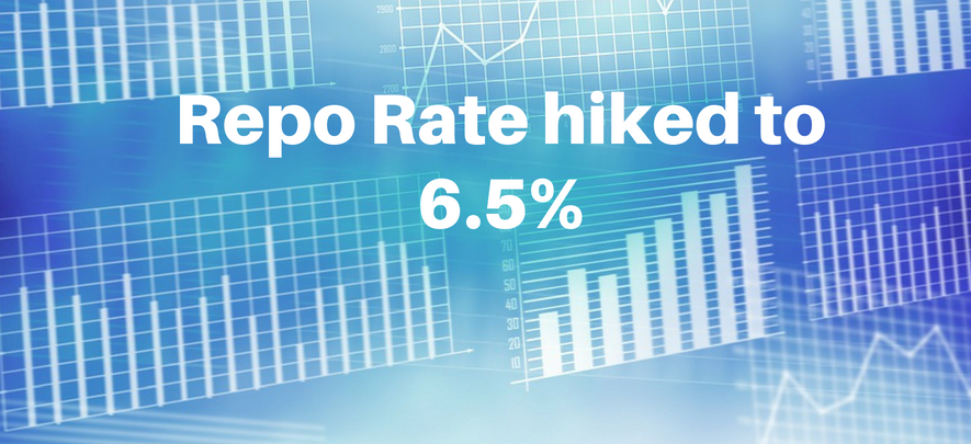 Back to back hike puts Repo Rate at 6.5%