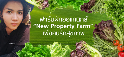 ฟาร์มผักออแกนิกส์เพื่อคนรักสุขภาพ New Property Farm โดย นรินทร์ธัช รดาชยศพัฒน์
