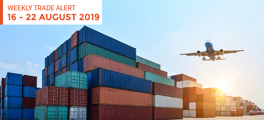 Weekly Trade Alert: 16 – 22 August 2019