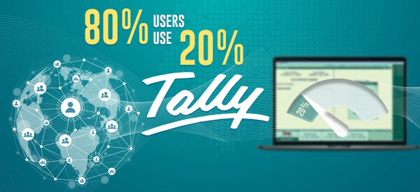 80% of users use 20% Tally