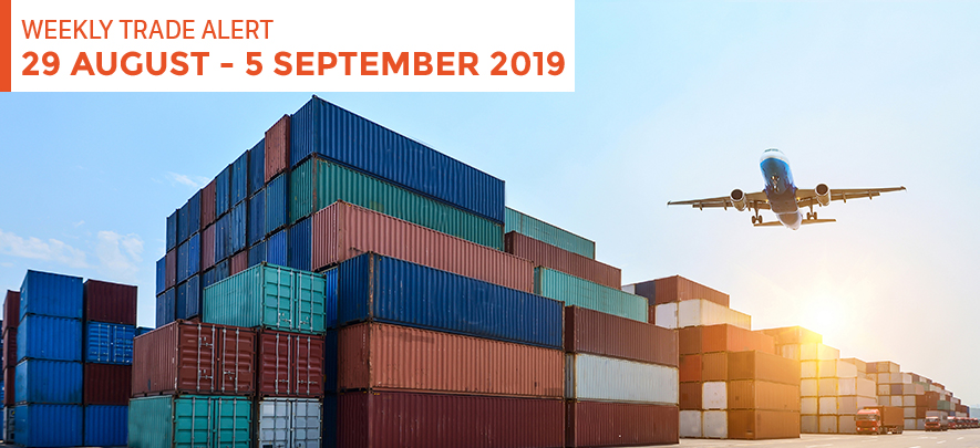 Weekly Trade Alert: 29 August – 5 September