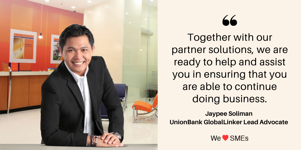 A message from the UnionBank GlobalLinker Lead Advocate