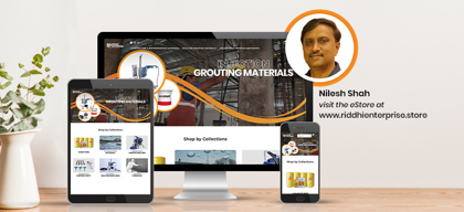 Riddhi Enterprise – a construction and waterproofing material company believes an online presence is a must for every business