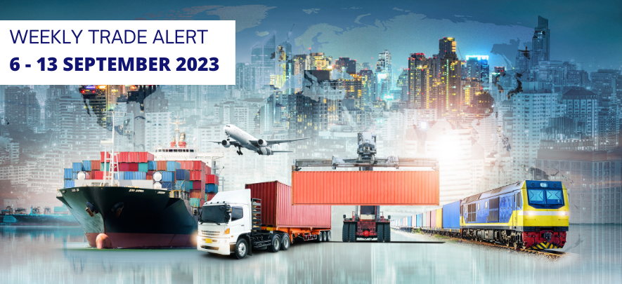 Weekly Trade Alert for Indian Exporters: 6 - 13 September 2023