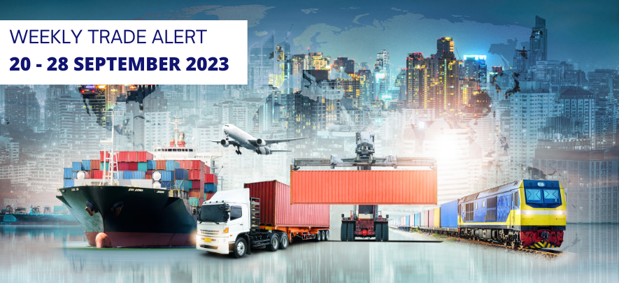 Weekly Trade Alert for Indian Exporters: 20 - 28 September 2023