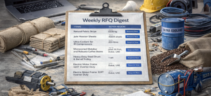 21&ndash;27 Feb 2026 | Weekly RFQ Digest: New Buyer RFQs to Explore on GlobalLinker