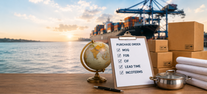 HORECA Buyer's Glossary: MOQ, FOB, CIF and Lead Time Explained for Sourcing from India