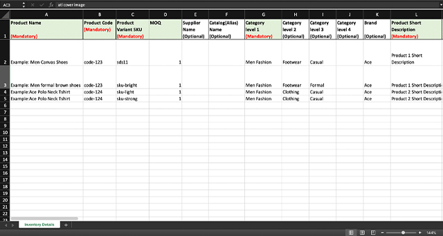 Bulk upload excel sheet Bulk upload excel sheet