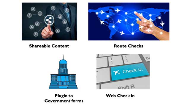 Travel Safe helps you with Route Checks, web-check-in and access to shareable content and (Plugin to) Government forms. Travel Safe helps you with Route Checks, web-check-in and access to shareable content and (Plugin to) Government forms.