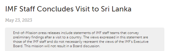 IMF visit