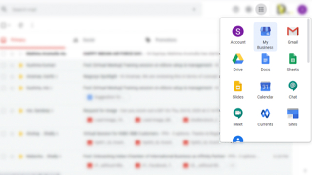 Step 1 B Gmail configuration for Google My Business