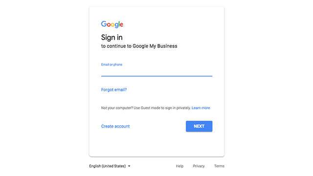Step 2 Google Sign in
