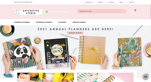 Artchetype studio annual planners