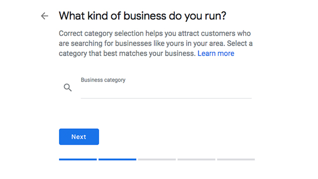Step 6 Type of business