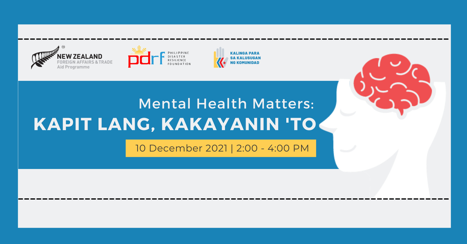 Mental Health Matters: Kapit Lang, Kakayanin 'To