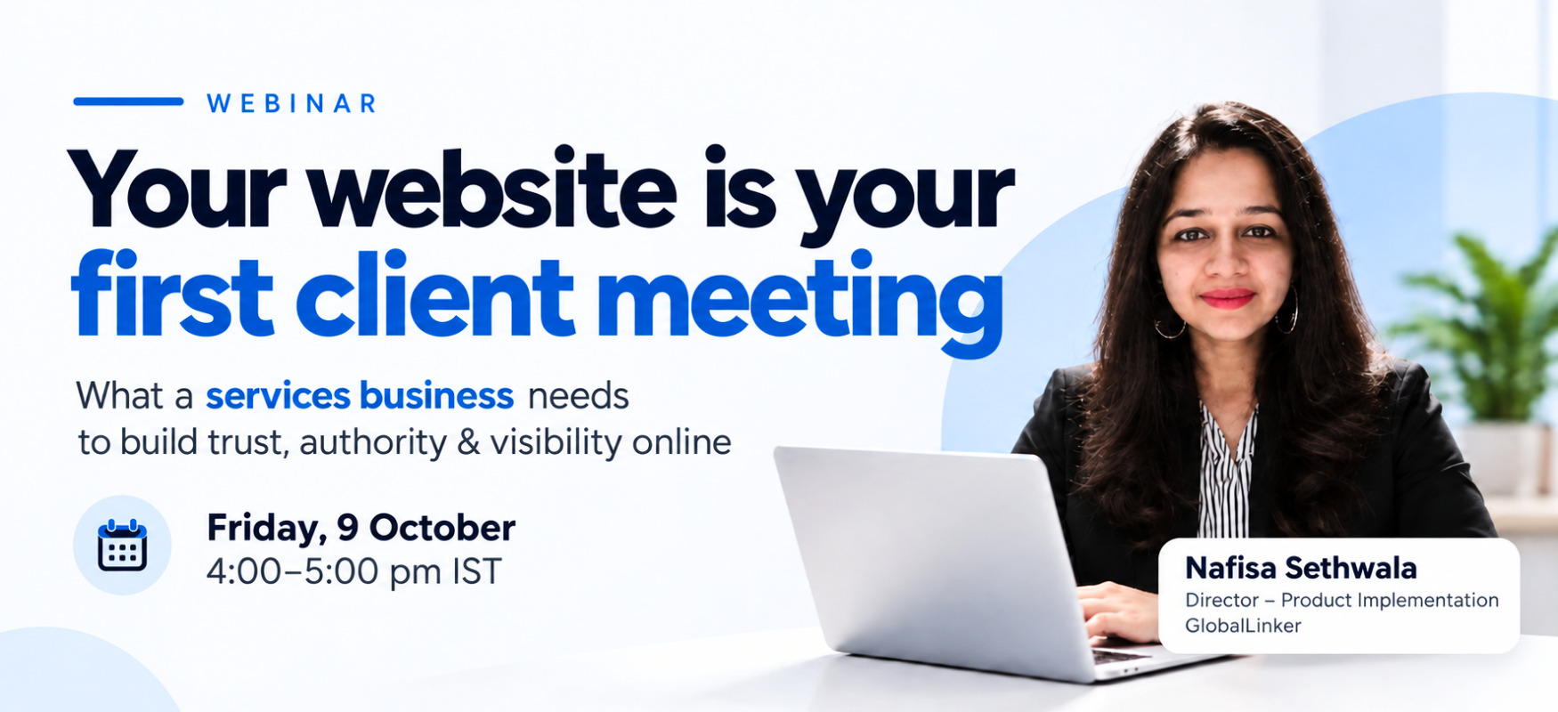 Your Website Is Your First Client Meeting: A Strategic Webinar For Service Businesses