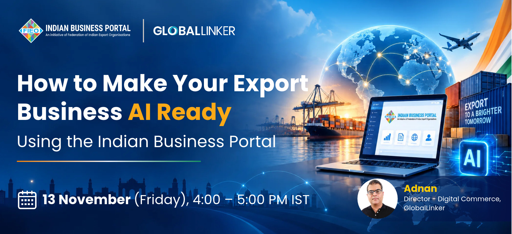 How to Make your Export Business AI Ready Using the Indian Business Portal