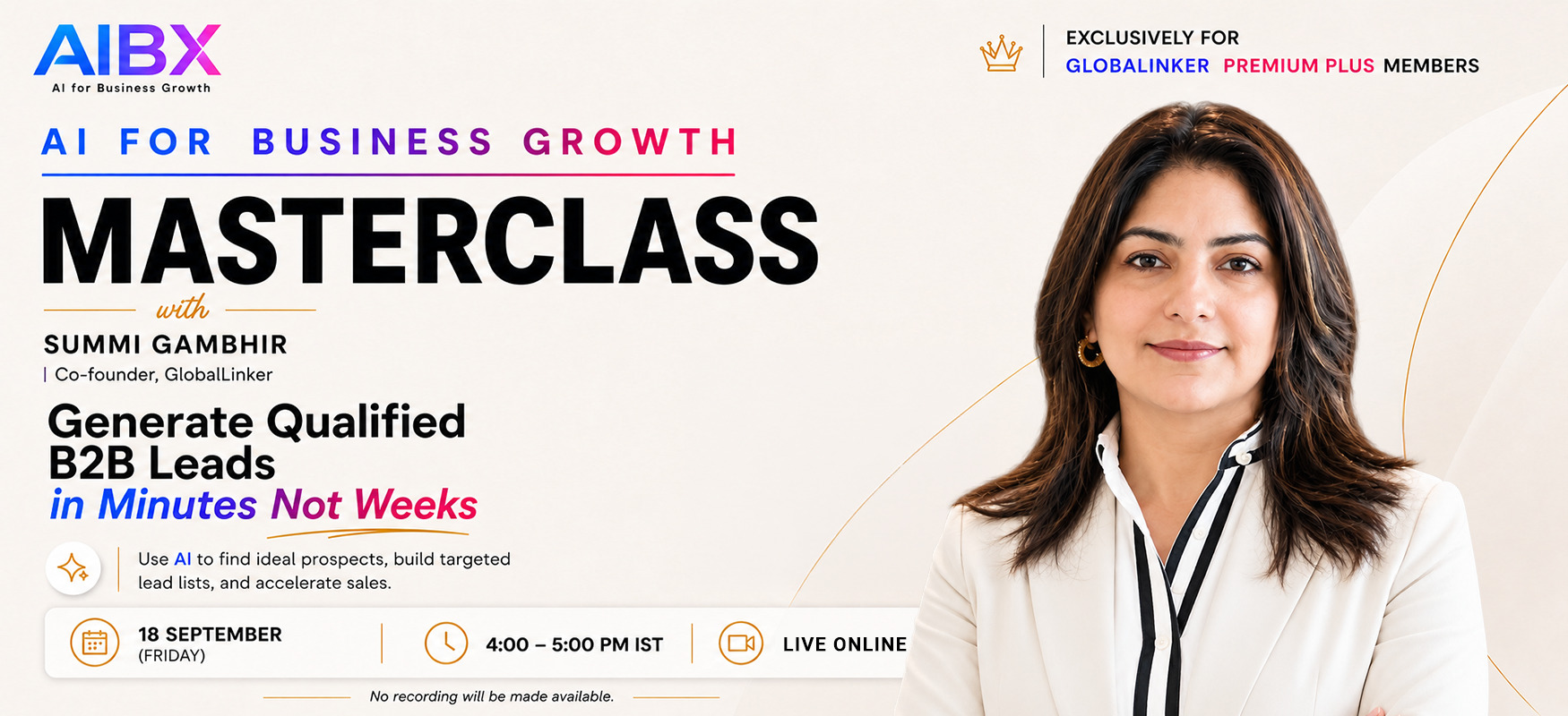 Generate Qualified B2B Leads in Minutes Not Weeks: AI for Business Growth Masterclass