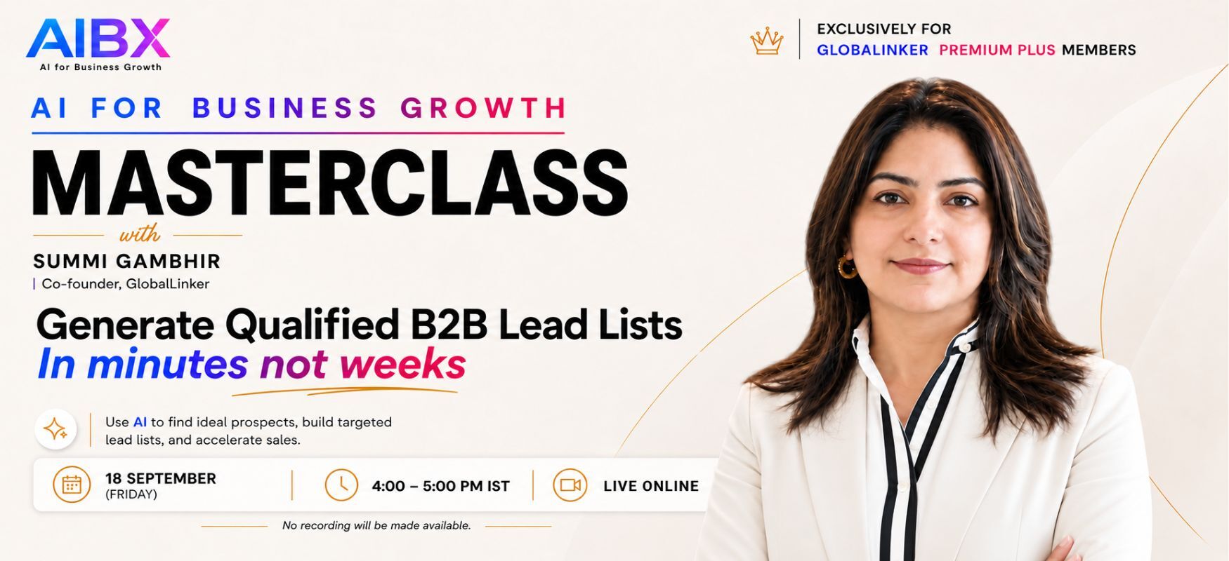 Generate Qualified B2B Lead Lists in Minutes Not Weeks: AI for Business Growth Masterclass