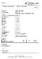 TUV Food Grade Certificate