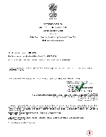 Certificate of Incorporation issued by the Government of India, Ministry of Cor