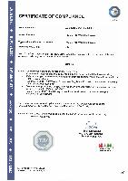 TUV EUROPE CERTIFICATION FOR THOOSHAN DINNER PLATES