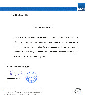 NCH INDIA SELLER CERTIFICATE