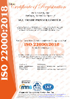 ISO 22000:2018 food safety management certification