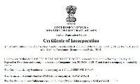 Certificate of Incorporation