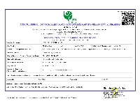 APEDA Certificate