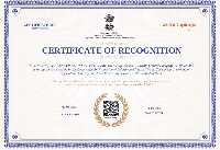CERTIFICATE OF RECOGNITION