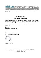 Performance Certificate of Hitech Engineering