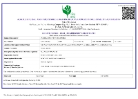 APEDA Licence