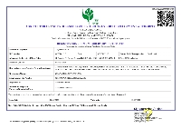 APEDA Certificate
