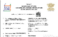 FSSAI Certificate
