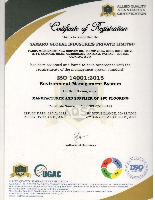 ISO 14001-2015 Certificate