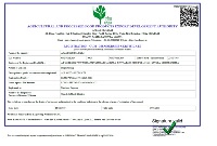 Apeda Certificate