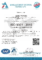 ISO 9001 : 2015 Certified