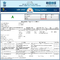 Udyog Adhar Certificate