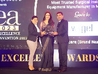 GLOBAL EXCELLENCE AWARD 2023 - MOST TRUSTED MANUFACTURER FOR SURGICAL EQUIPMENTS