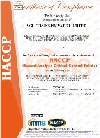 HACCP-certified food safety and hazard control