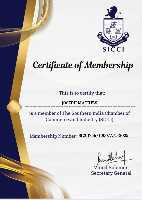 SICCI Certificate of Membership