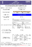 MSME Registration Certificate