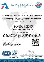 Vajron Global Metals Private Limited holds ISO 9001:2015 certification under the IAF (International