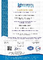 ISO 14001:2015 CERTIFICATE