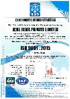 ISO 9001:2015 for JCBL INDIA PVT LTD