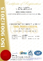 ISO 3001:2015 Certificate