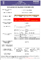 Udyam Registration certificate